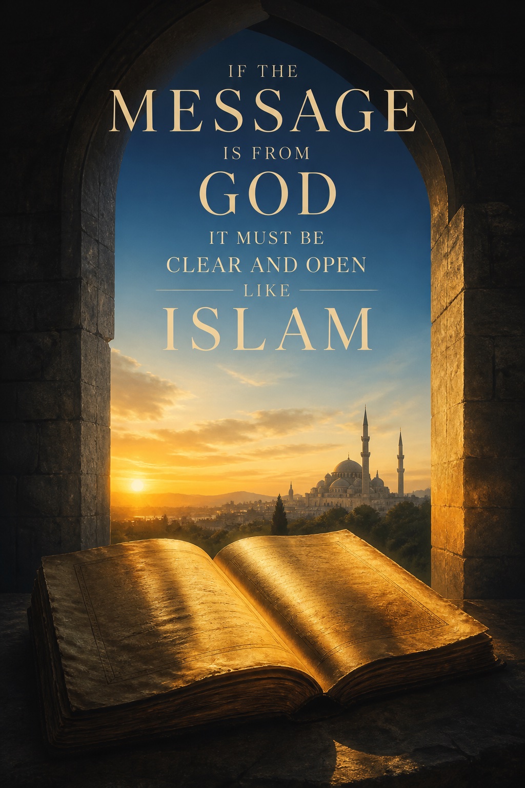 If the Message Is from God It Must Be Clear and Open Like Islam